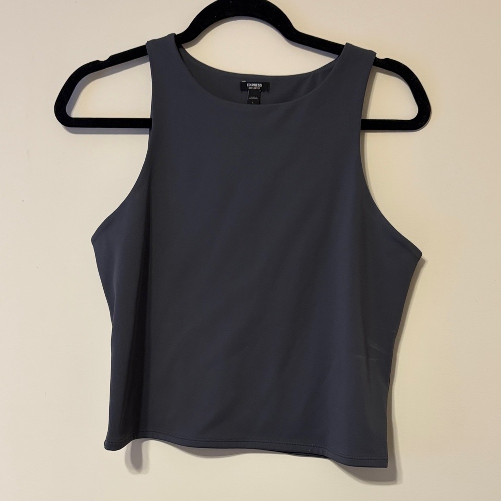 Dark Gray Sleeveless Top